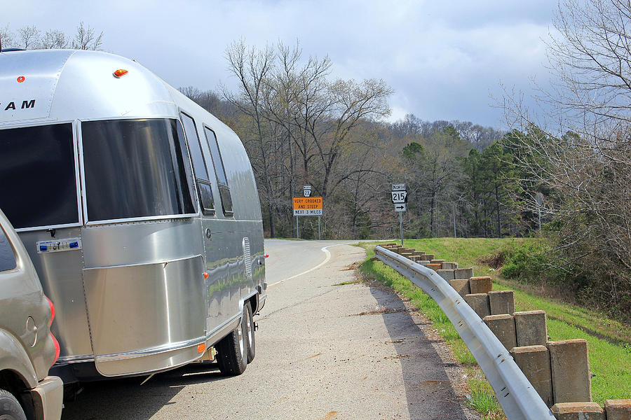 On the road with our Airstream Photograph by Susan Jensen