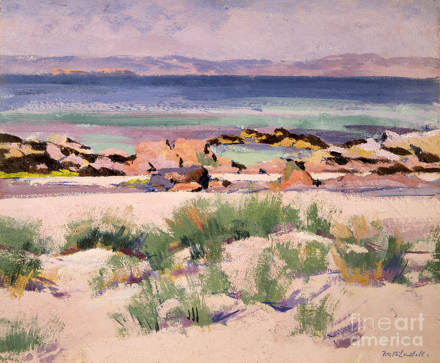 Landscape Painting - On the Shore  Iona  by Francis Campbell Boileau Cadell