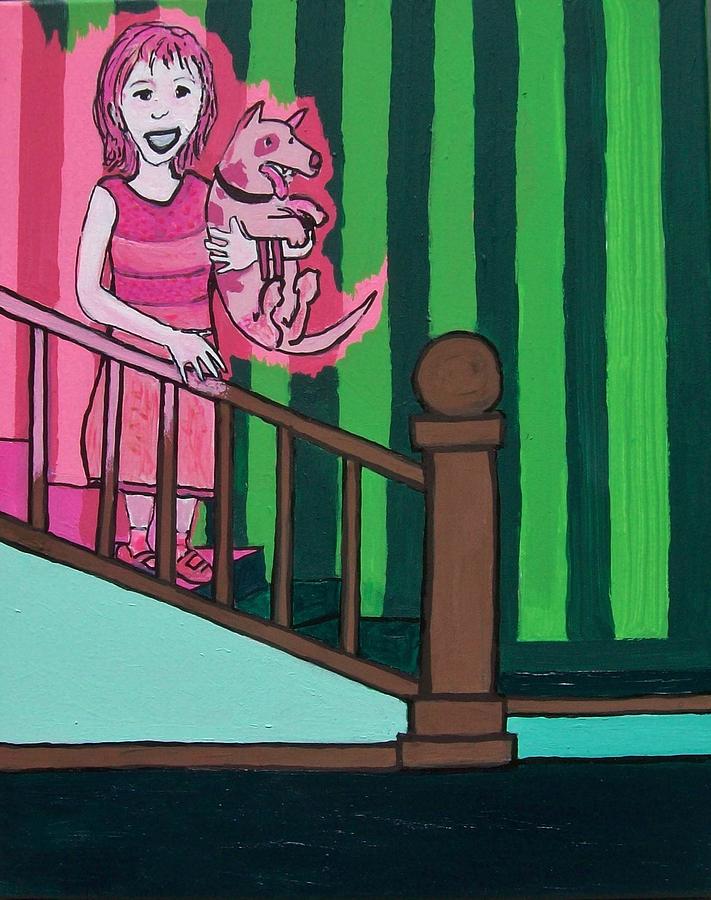 On the Stairs 2 Painting by James Christiansen
