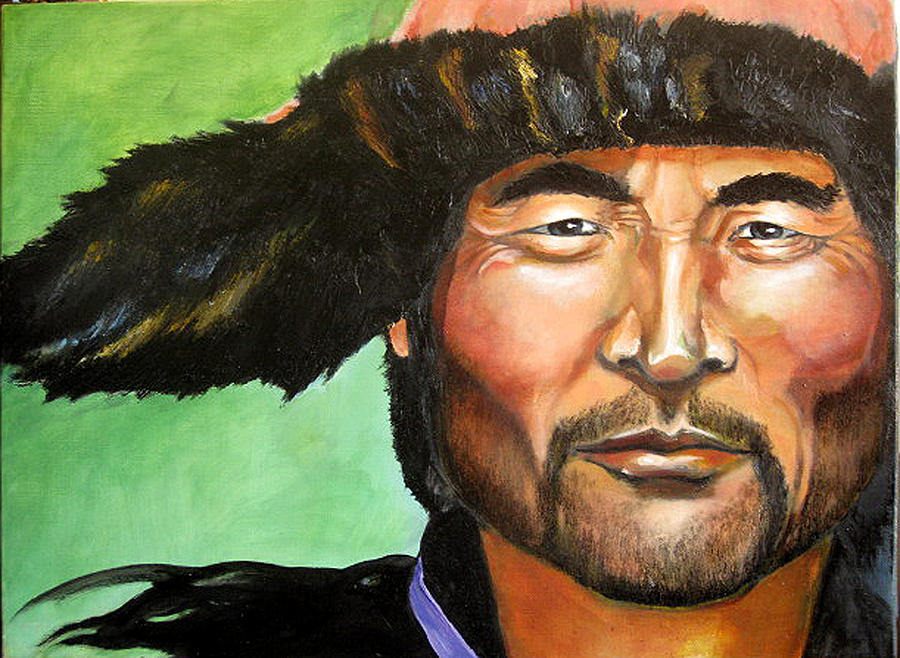 Portrait Painting - On the Steppe by Sandy Taylor
