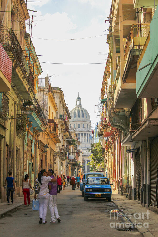 On the street in Havana Photograph by Patricia Hofmeester
