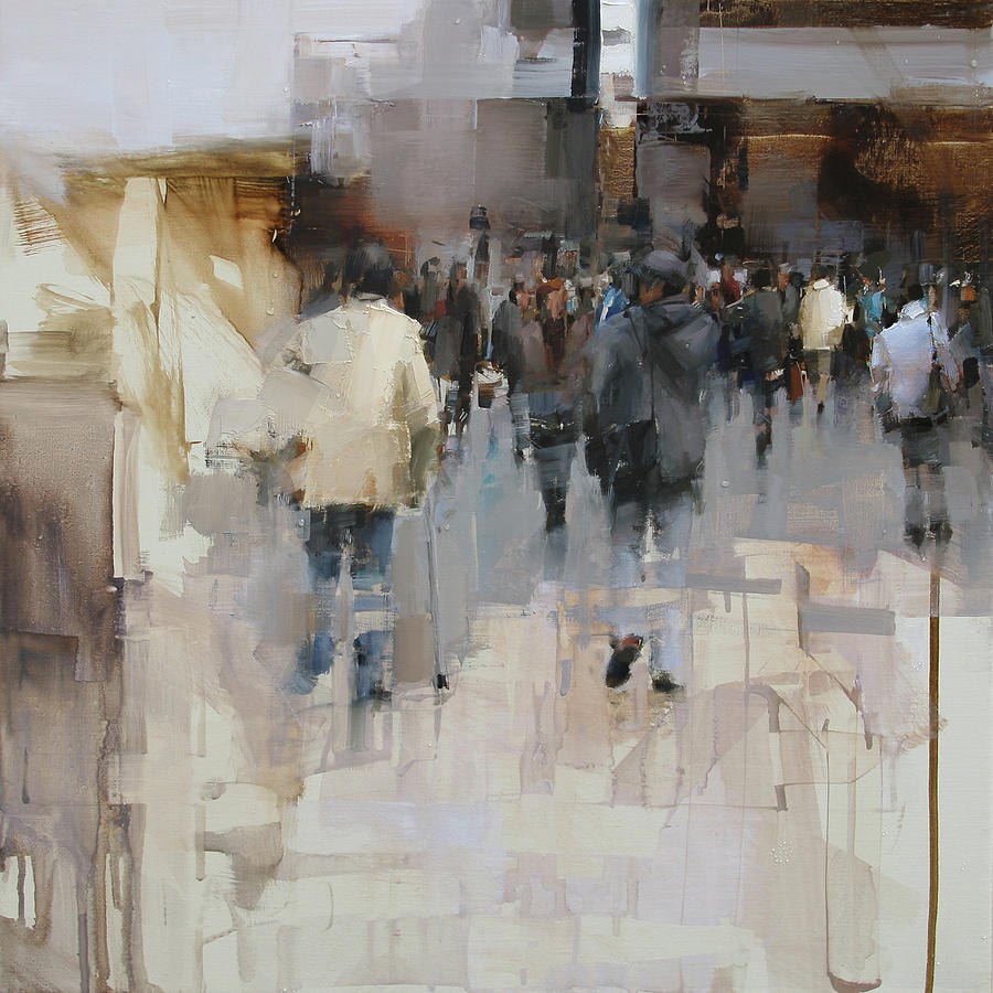 On The Street Painting by Tibor Nagy