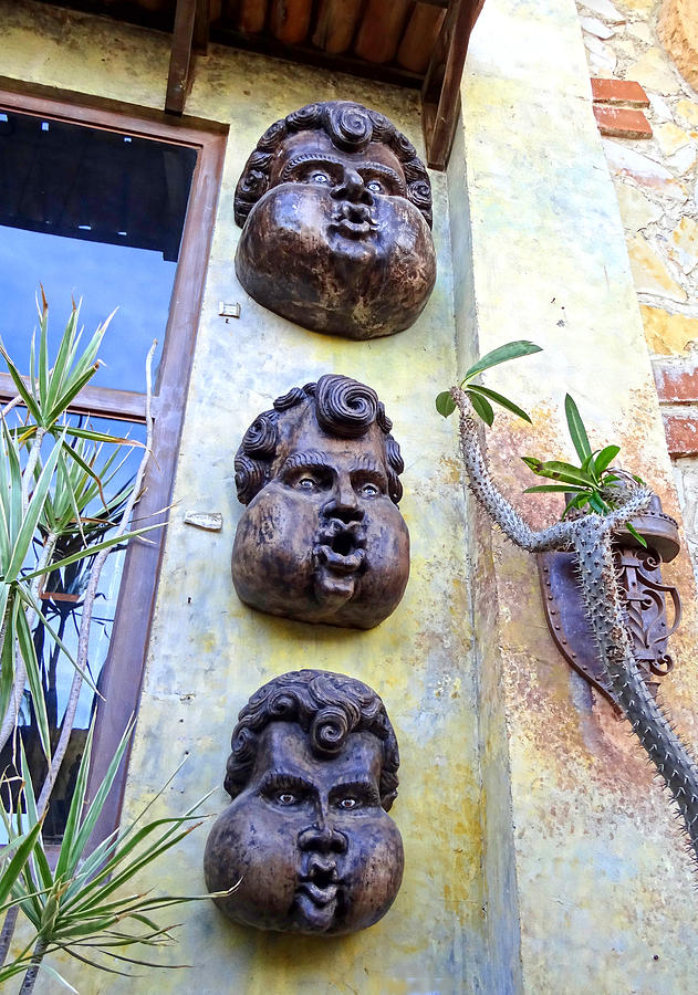 On the streets of San Cabos.Masks  Photograph by Sergey and Svetlana Nassyrov