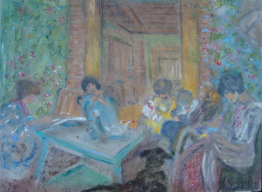 On the Terrace Pastel by Karen Coggeshall
