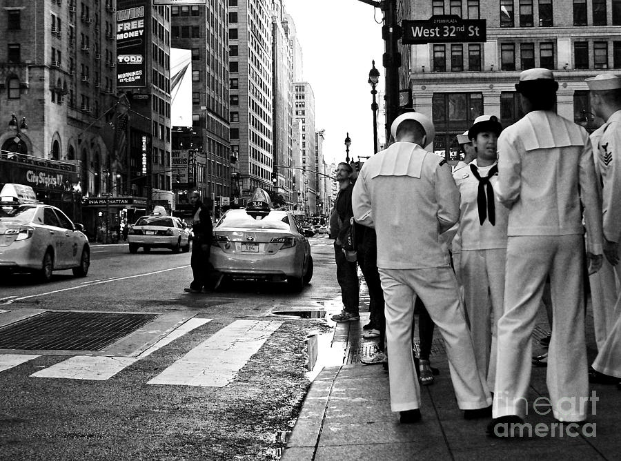 New York City Photograph - On the Town - Fleet Week in New York City by Miriam Danar