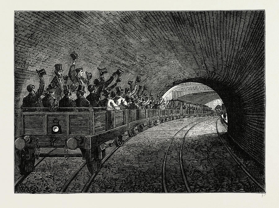 On The Underground Railway Drawing by Litz Collection Pixels