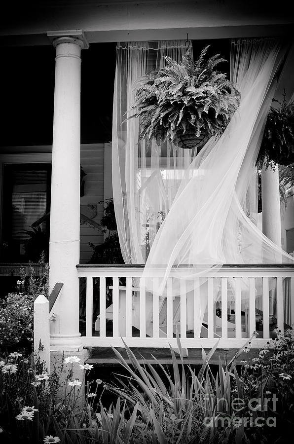 Black And White Photograph - On the Veranda by Colleen Kammerer