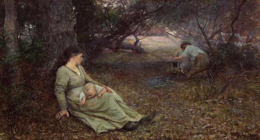 Frederick Mccubbin Painting - On the wallaby track by Frederick McCubbin Frederick Mccubbin Painting - On the wallaby track by Frederick McCubbin