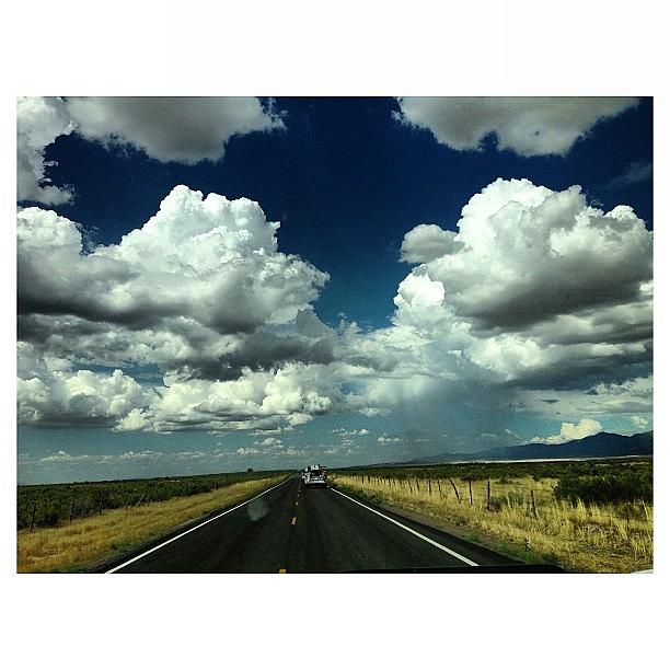 Blue Photograph - On The Way To Delta, Utah. #clouds #sky by Juan Guevara