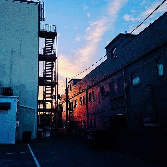 Sunset Photograph - On The Way To Eat Chinese. #latergram by Kevin Ohr