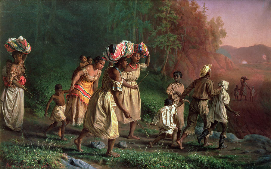 On To Liberty, 1867 Painting by Theodor Kaufmann