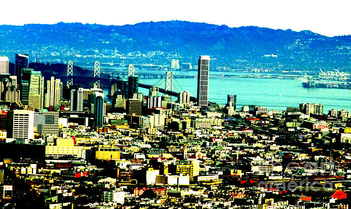 San Francisco Photograph - On Twin Peaks over looking the City by the Bay II by Jim Fitzpatrick