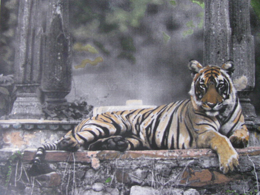 Tiger Painting - Once There Were Tigers by Vikram Singh