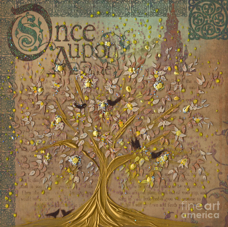 Once Upon A Golden Garden by jrr Painting by First Star Art