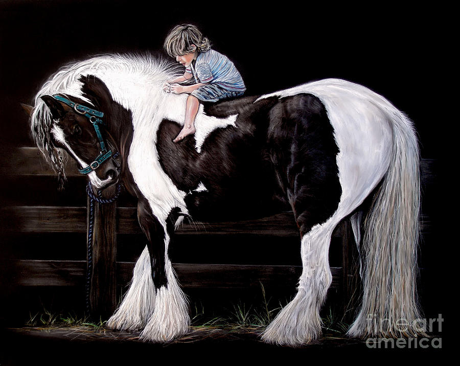 Horse Painting - Once Upon A Time by Caroline Collinson