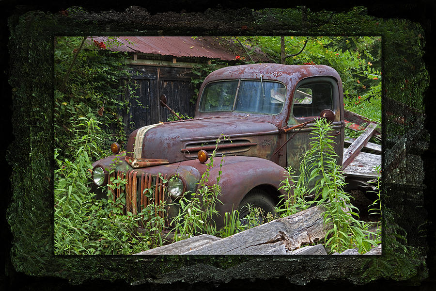 Once Upon A Time - Rusty Ford Pickup Truck Photograph by Lone Palm Studio