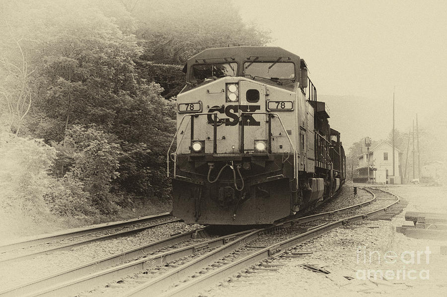 Train Photograph - Oncoming Train by Thomas R Fletcher
