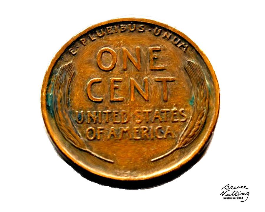 One Cent Painting by Bruce Nutting