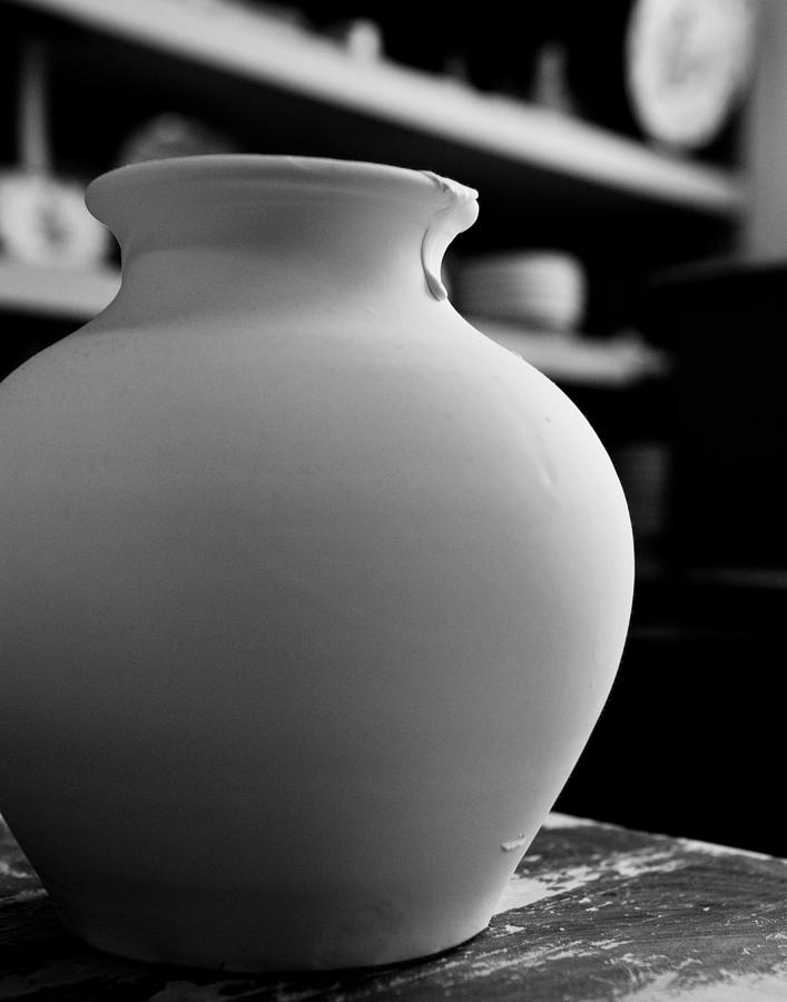 One earthenware jug  Photograph by Joseph Amaral