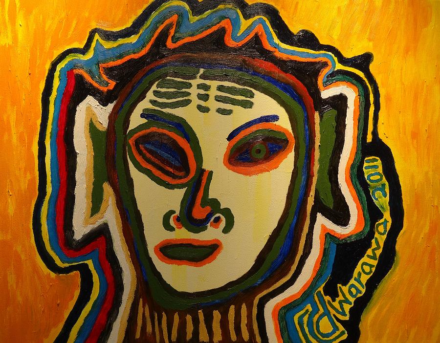 Alien Painting - One Eyed Mystery Women by Douglas W Warawa