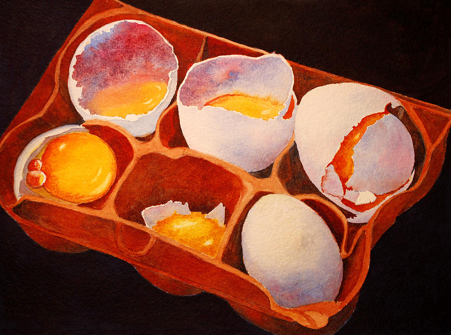 One Good Egg Painting by Roger Rockefeller