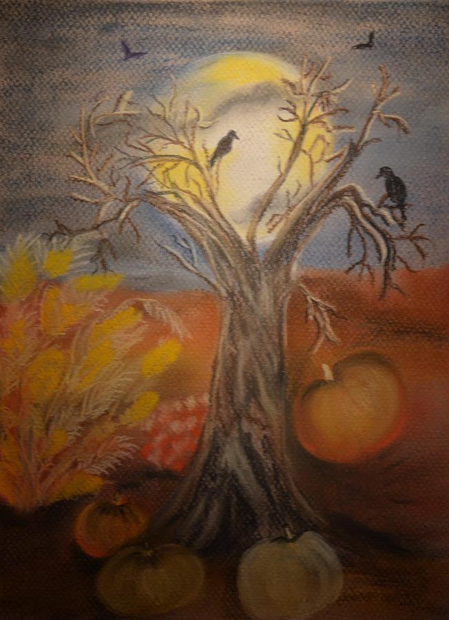 Blackbird Pastel - One Hallowed Eve by Maria Urso