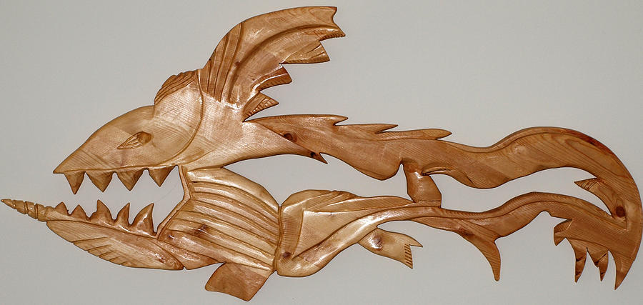 One Hungry Fish Sculpture by Robert Margetts