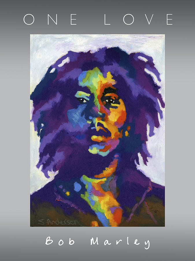 Bob Marley Painting - One Love by Stephen Anderson