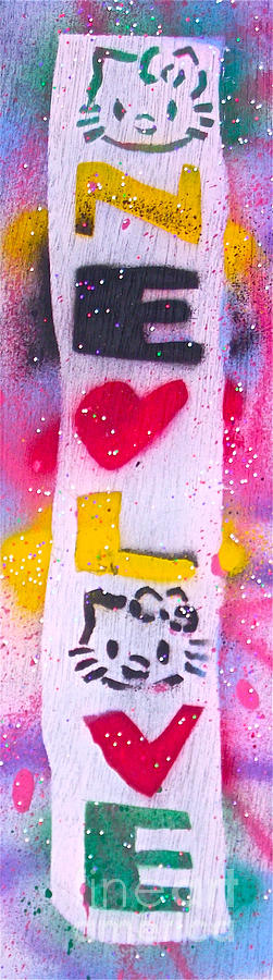 One Love Kitty 3 Painting