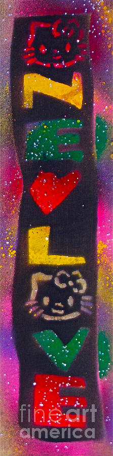 One Love Kitty 4 Painting