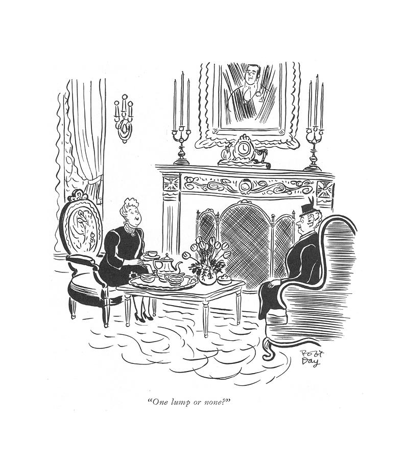 One Lump Or None? Drawing by Robert J. Day
