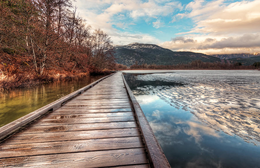 Nature Photograph - One Mile Lake Boardwalk by James Wheeler