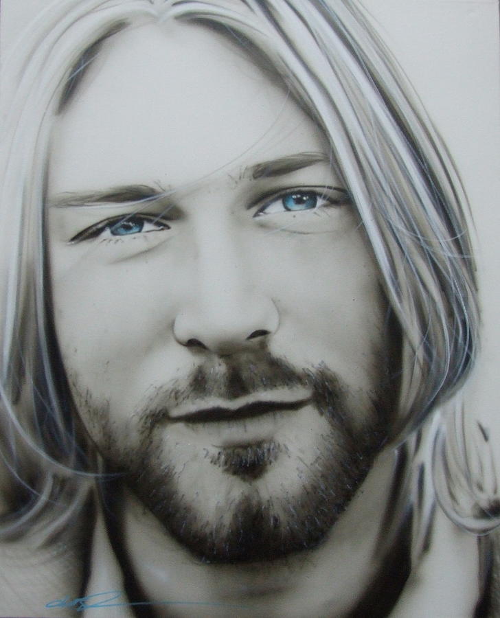 Kurt Cobain Painting - One More Special Message to Go by Christian Chapman Art