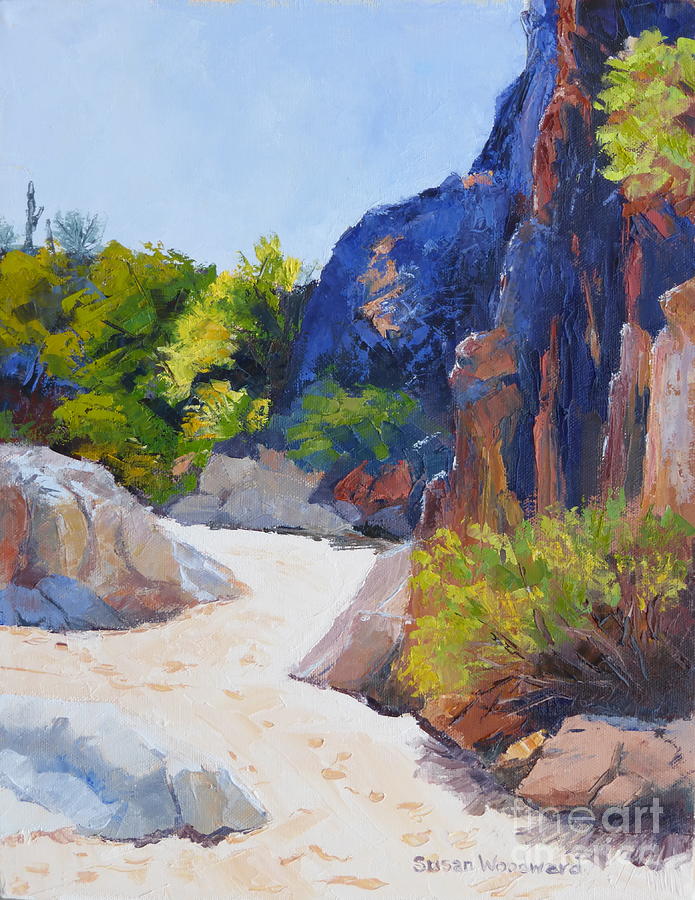 One Morning at Honey Bee Canyon Painting by Susan Woodward