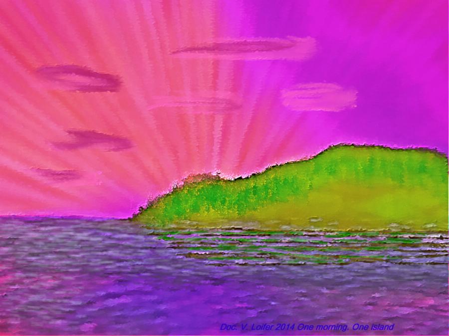 One morning. One island. Digital Art by Dr Loifer Vladimir