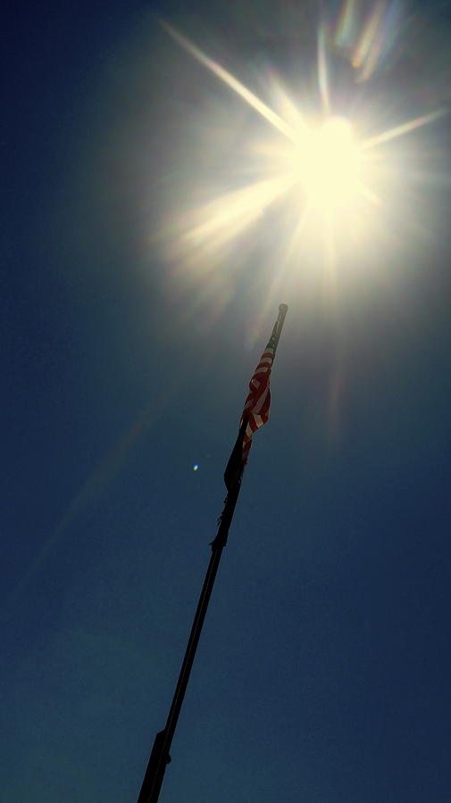 Flag Photograph - One Nation Under God by Danielle  Broussard