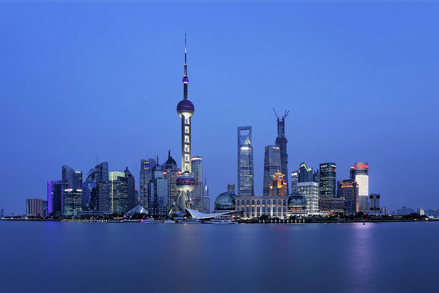One Night In Shanghai Photograph by Mendowong Photography
