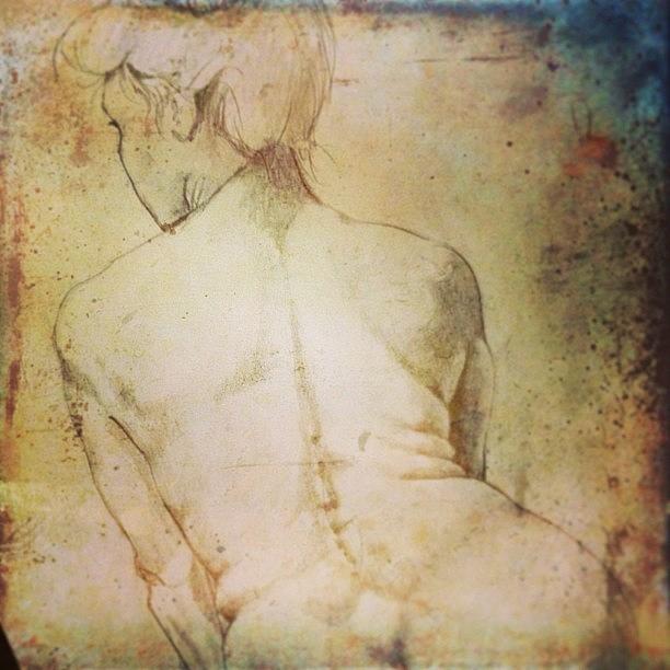 One Of My Drawings With A Grunge Filter Photograph by John Wagner