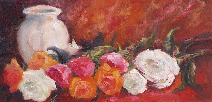 Rose Painting - One of the Crowd by Wendie Thompson