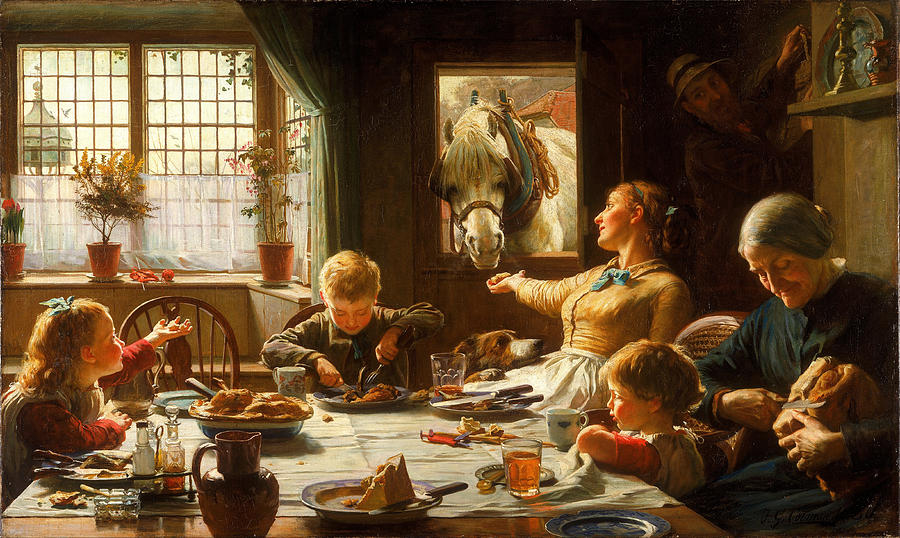 One of the Family Painting by Frederick George Cotman