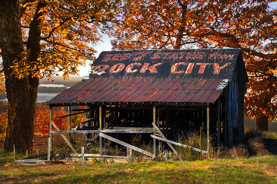 One of the Famous See Rock City Barns Photograph by Debra and Dave Vanderlaan