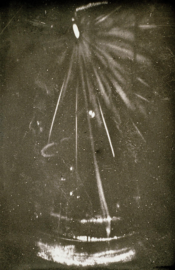 One Of The First Cloud Chamber Photos Photograph by C.t.r. Wilson/science Photo Library
