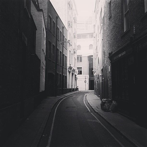 Blackandwhite Photograph - One Of Those Soho Alleyways #wearejuxt by Natasha Topic