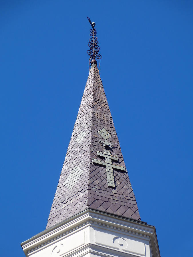 One Of Three Steeples Photograph by Kathy K McClellan