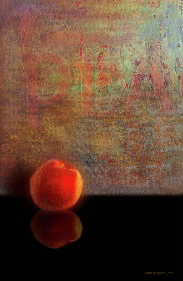 One Peach Painting by Patrick J Osborne