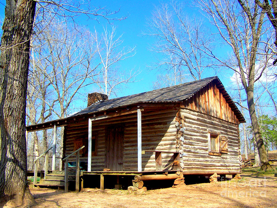 One Room Pioneer Log Cabin  Photograph by Kathy  White