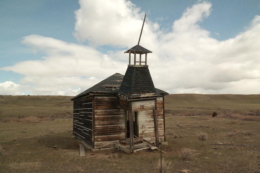 One Room School House In Montana Photograph by Jeff Swan