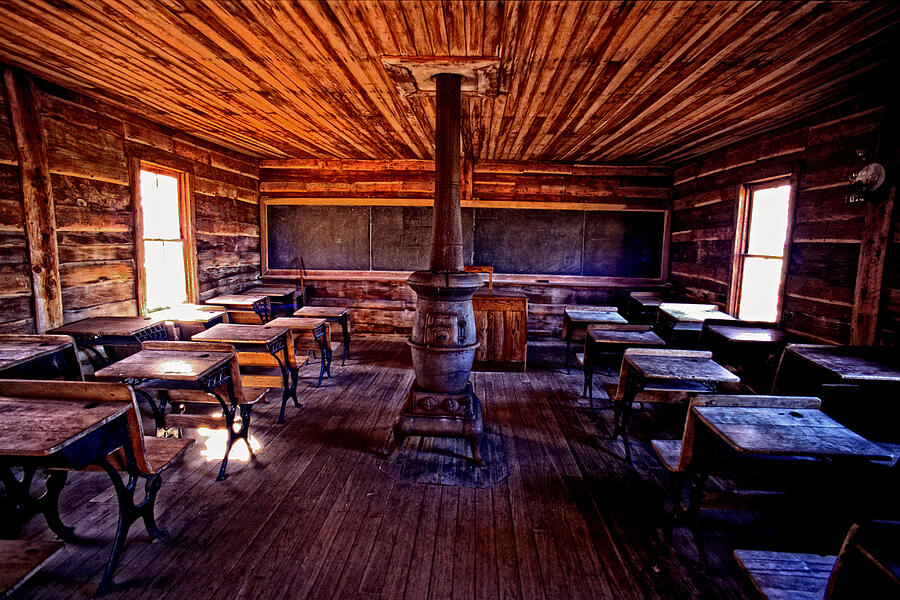 One-room School house Photograph by Paul W Faust -  Impressions of Light