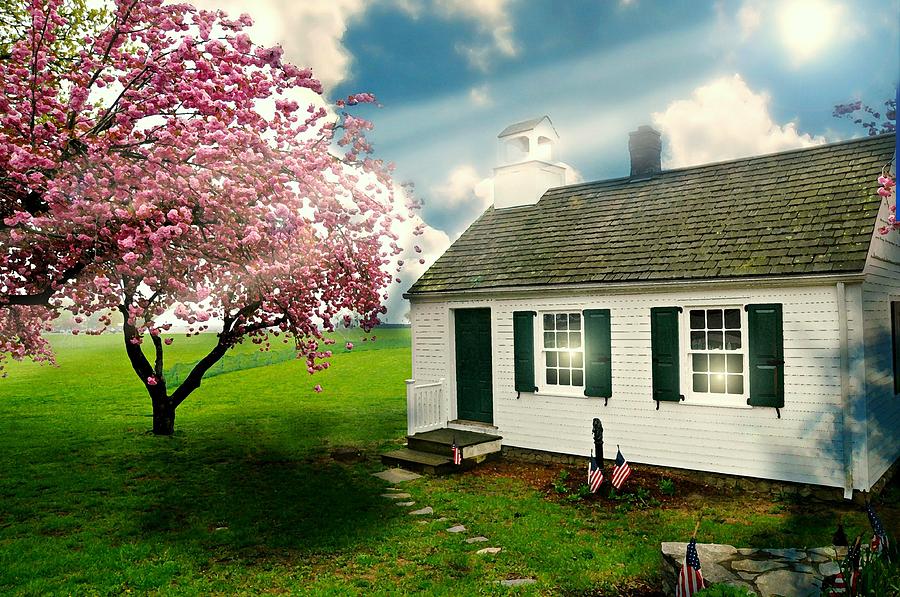 Spring Photograph - The Little Old Schoolhouse by Diana Angstadt