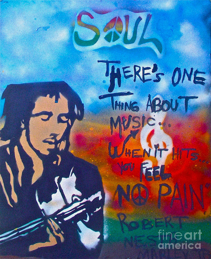 Music Painting - One Thing About Music by Tony B Conscious